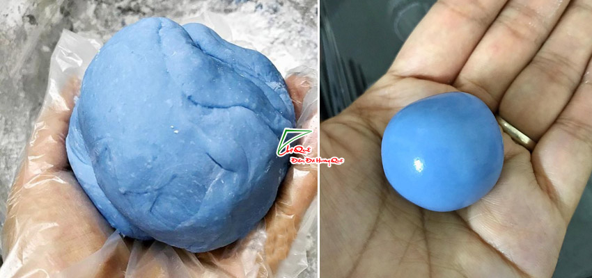 Nặn bánh trôi hoa đậu biếc